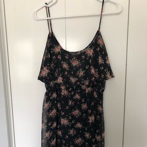 Black floral sundress